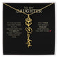 To My Daughter | I Love You - Birth Necklace - Ever Trendy Essentials