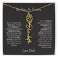 To My Daughter - Love Dad - A Beautiful and Meaningful Gift Set 