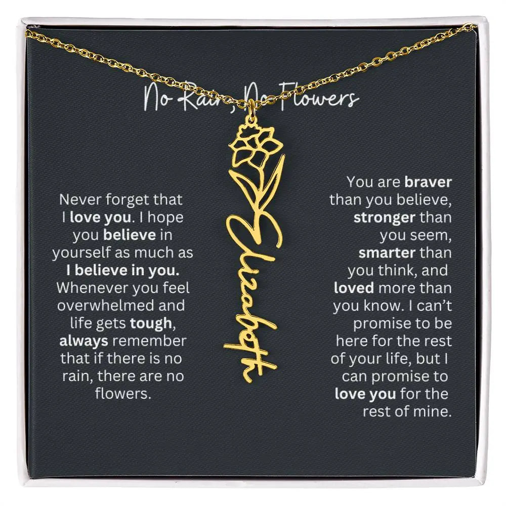 Gold Flower Necklace 