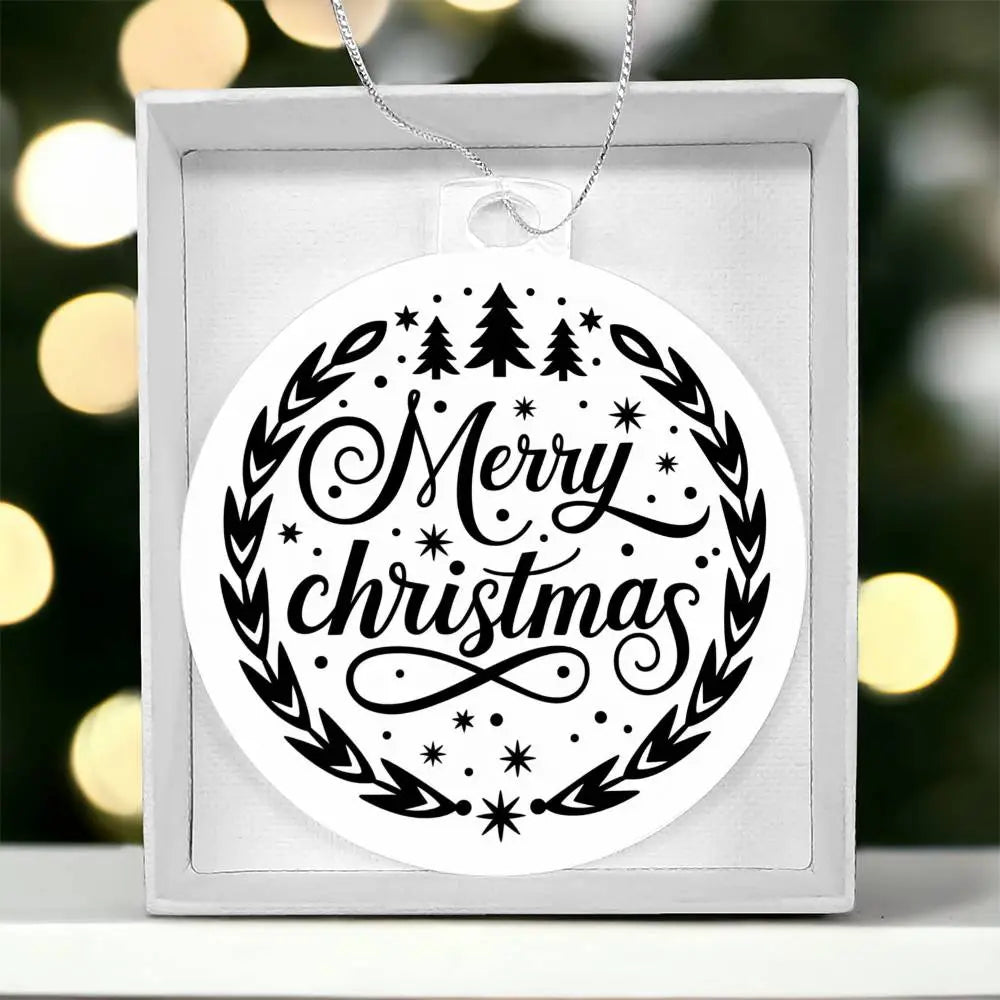 Christmas Ornament I Christmas Tree Decorations I Acrylic Ornament I Merry Christmas - Ever Trendy Essentials