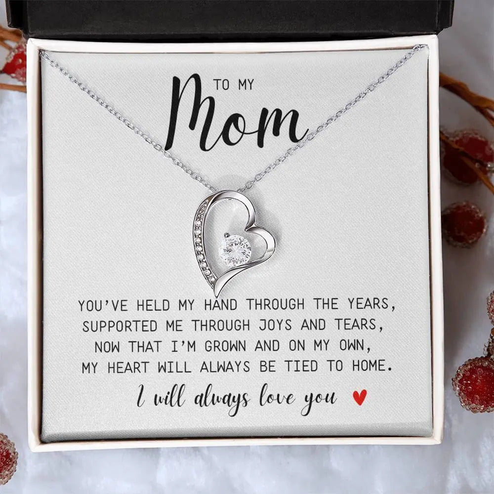 Mom I You Held My Hand I Forever Necklace I Mother's Day I Gift for Mom - Ever Trendy Essentials