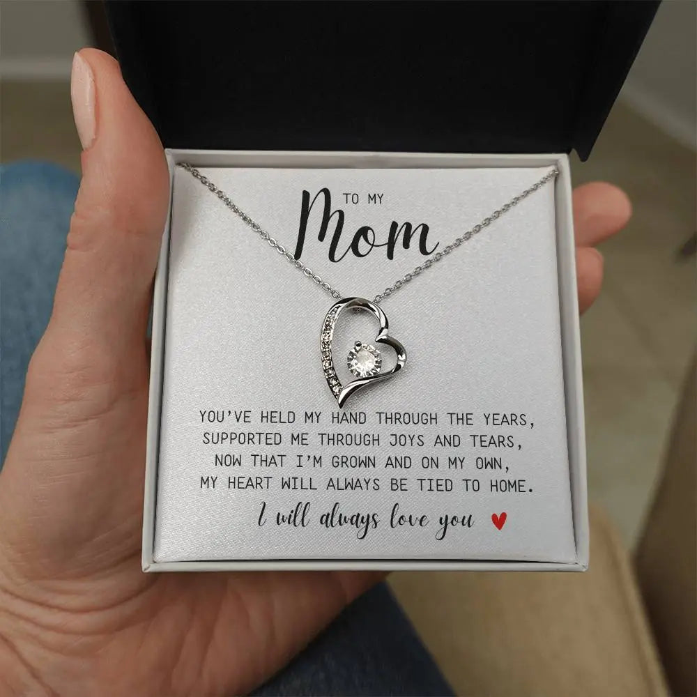 Mom I You Held My Hand I Forever Necklace I Mother's Day I Gift for Mom - Ever Trendy Essentials