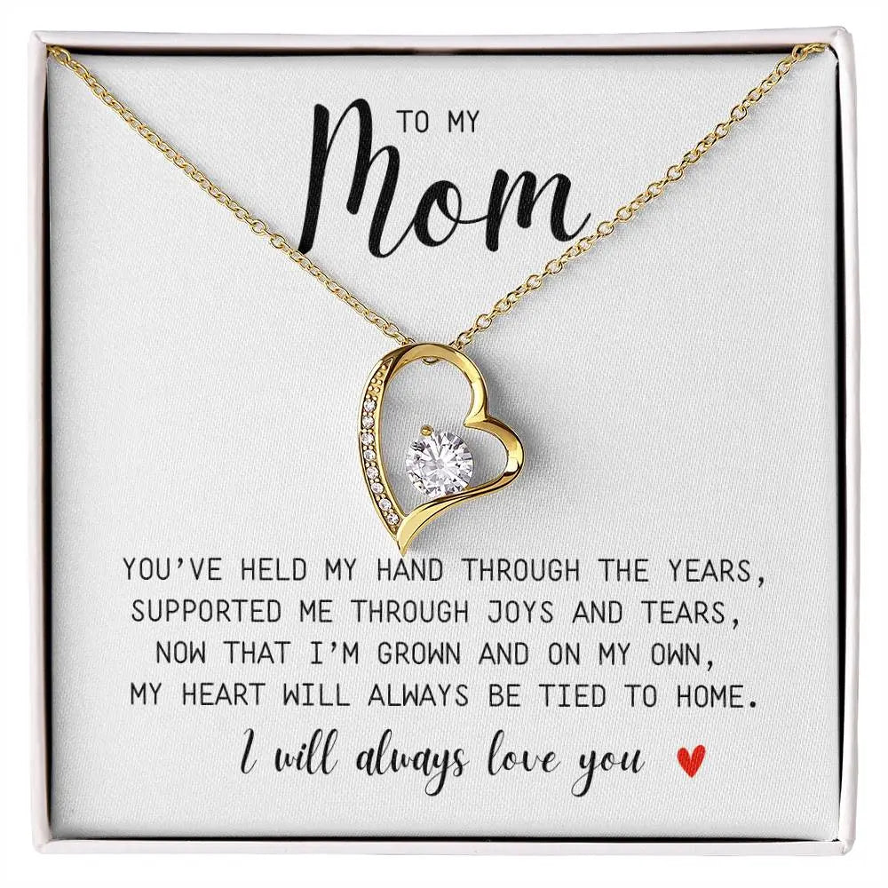 Mom I You Held My Hand I Forever Necklace I Mother's Day I Gift for Mom - Ever Trendy Essentials