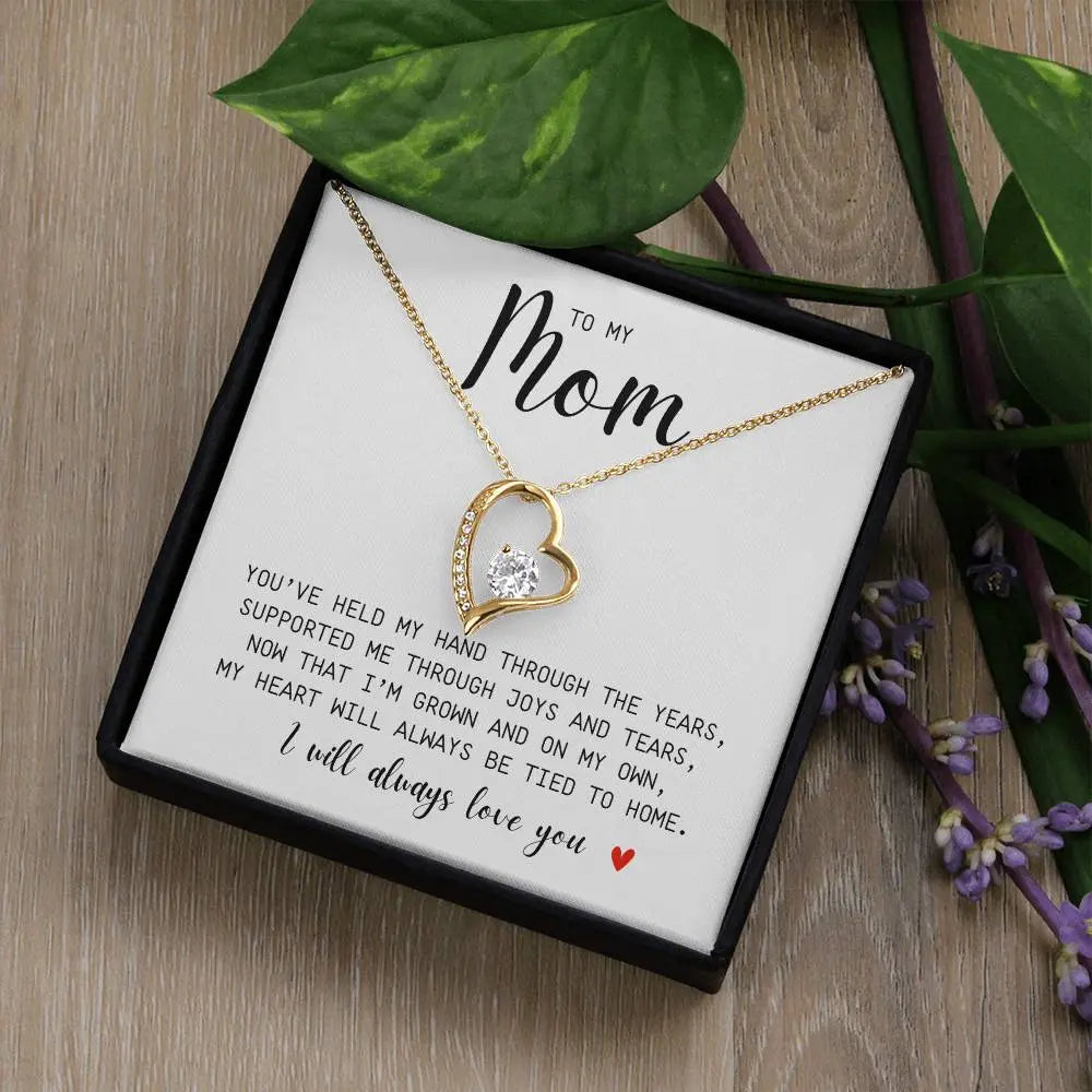 Mom I You Held My Hand I Forever Necklace I Mother's Day I Gift for Mom - Ever Trendy Essentials