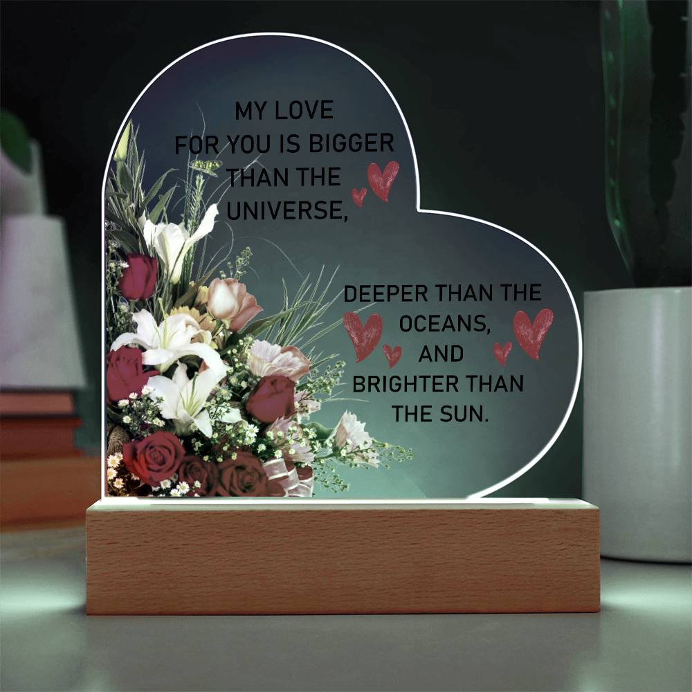 Heart Plaque I To My Wife - Ever Trendy Essentials