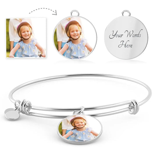 Personalized Circle Photo Bracelet - Ever Trendy Essentials