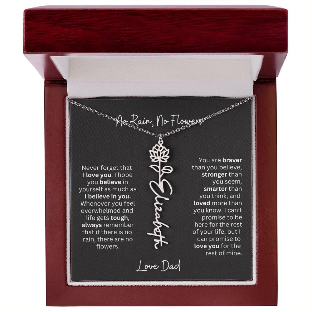 Beautiful Necklace Gift for Daughter From Dad - 'Never Forget That I Love You - Ever Trendy Essentials