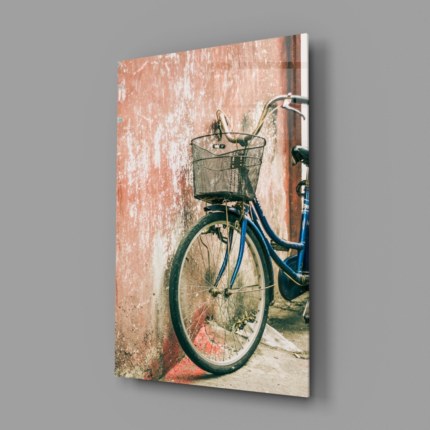 Bicycle Basket Glass Wall Art Daughter - Ever Trendy Essentials