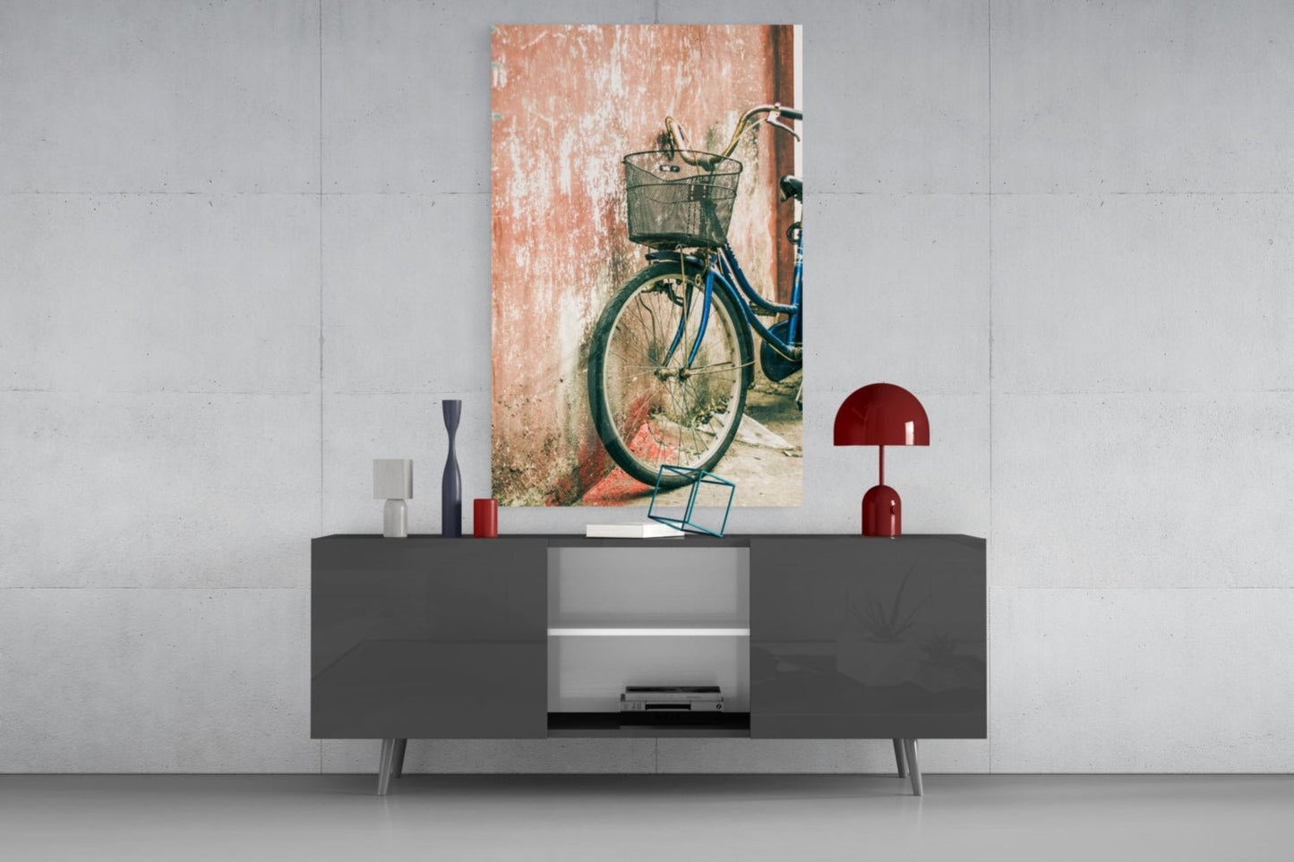 Bicycle Basket Glass Wall Art Daughter - Ever Trendy Essentials
