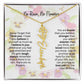 Birth Flower Necklace With Name I No Rain - No Flowers | Beautiful Gift for Aunt - Ever Trendy Essentials