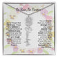 Birth Flower Necklace With Name I No Rain - No Flowers | Beautiful Gift for Aunt - Ever Trendy Essentials