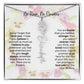 Birth Flower Necklace With Name I No Rain - No Flowers | Beautiful Gift for Aunt - Ever Trendy Essentials