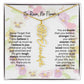 Birth Flower Necklace With Name I No Rain - No Flowers | Beautiful Gift for Aunt - Ever Trendy Essentials