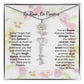 Birth Flower Necklace With Name I No Rain - No Flowers | Beautiful Gift for Aunt - Ever Trendy Essentials