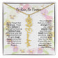 Birth Flower Necklace With Name I No Rain - No Flowers | Beautiful Gift for Aunt - Ever Trendy Essentials
