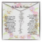 Birth Flower Necklace With Name I No Rain - No Flowers | Beautiful Gift for Aunt - Ever Trendy Essentials