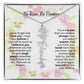 Birth Flower Necklace With Name I No Rain - No Flowers | Beautiful Gift for Aunt - Ever Trendy Essentials