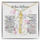 Birth Flower Necklace With Name I No Rain - No Flowers | Gift for Mom from Daughter - Ever Trendy Essentials