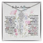 Birth Flower Necklace With Name I No Rain - No Flowers | Gift for Mom from Daughter - Ever Trendy Essentials