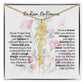 Birth Flower Necklace With Name I No Rain - No Flowers | Gift for Mom from Daughter - Ever Trendy Essentials