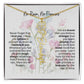 Birth Flower Necklace With Name I No Rain - No Flowers | Gift for Mom from Daughter - Ever Trendy Essentials