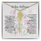 Birth Flower Necklace With Name I No Rain - No Flowers | Gift for Mom from Daughter - Ever Trendy Essentials