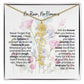 Birth Flower Necklace With Name I No Rain - No Flowers | Gift for Mom from Daughter - Ever Trendy Essentials