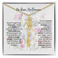 Birth Flower Necklace With Name I No Rain - No Flowers | Gift for Mom from Daughter - Ever Trendy Essentials