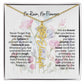 Birth Flower Necklace With Name I No Rain - No Flowers | Gift for Mom from Daughter - Ever Trendy Essentials