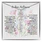 Birth Flower Necklace With Name I No Rain - No Flowers | Gift for Mom from Daughter - Ever Trendy Essentials