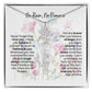 Birth Flower Necklace With Name I No Rain - No Flowers | Gift for Mom from Daughter - Ever Trendy Essentials