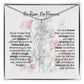 Birth Flower Necklace With Name I No Rain - No Flowers | Gift for Mom from Daughter - Ever Trendy Essentials