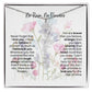 Birth Flower Necklace With Name I No Rain - No Flowers | Gift for Mom from Daughter - Ever Trendy Essentials