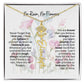 Birth Flower Necklace With Name I No Rain - No Flowers | Gift for Mom from Daughter - Ever Trendy Essentials