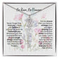Birth Flower Necklace With Name I No Rain - No Flowers | Gift for Mom from Daughter - Ever Trendy Essentials