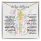 Birth Flower Necklace With Name I No Rain - No Flowers | Gift for Mom from Daughter - Ever Trendy Essentials