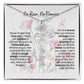 Birth Flower Necklace With Name I No Rain - No Flowers | Gift for Mom from Daughter - Ever Trendy Essentials
