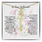 Birth Flower Necklace With Name I No Rain - No Flowers | Gift for Mom from Daughter - Ever Trendy Essentials