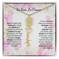 Birth Flower Necklace With Name I No Rain - No Flowers | Special Gift for Granddaughter - Ever Trendy Essentials
