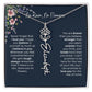Birth Flower Necklace With Name I No Rain - No Flowers | Unique Jewelry for Daughter from Dad - Ever Trendy Essentials