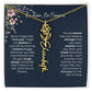 Birth Flower Necklace With Name I No Rain - No Flowers | Unique Jewelry for Daughter from Dad - Ever Trendy Essentials