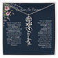 Birth Flower Necklace With Name I No Rain - No Flowers | Unique Jewelry for Daughter from Dad - Ever Trendy Essentials