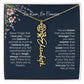 Birth Flower Necklace With Name I No Rain - No Flowers | Unique Jewelry for Daughter from Dad - Ever Trendy Essentials