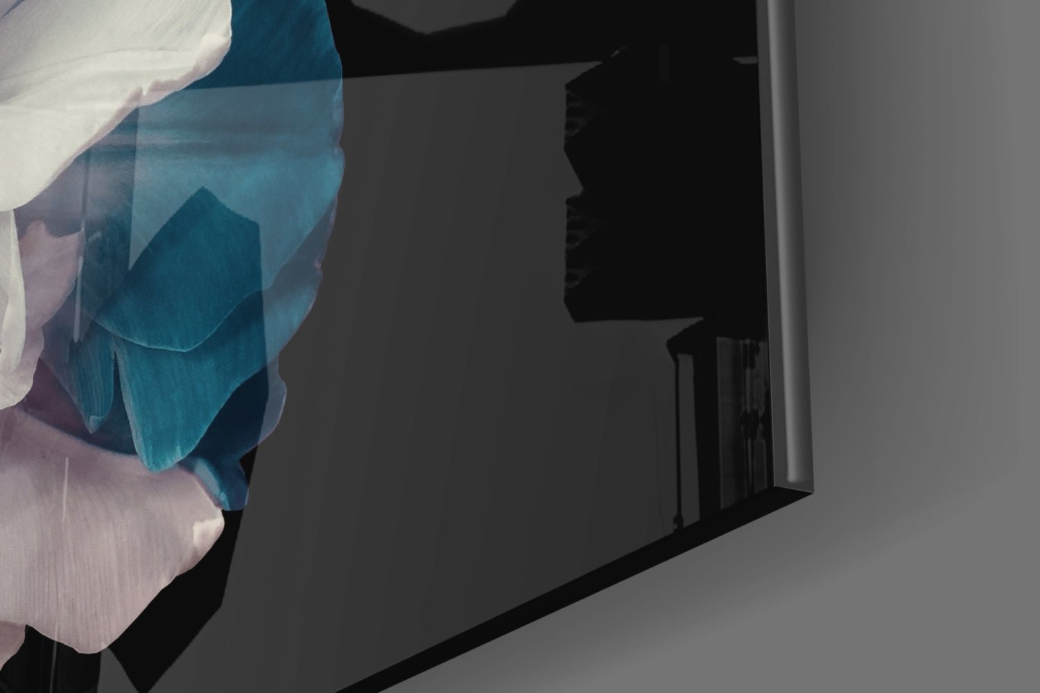 Blue Flower Glass Wall Art Daughter - Ever Trendy Essentials