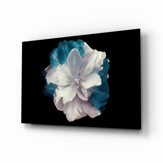 Blue Flower Glass Wall Art Daughter - Ever Trendy Essentials