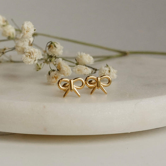 Bowtie Screw Back Earrings - Ever Trendy Essentials