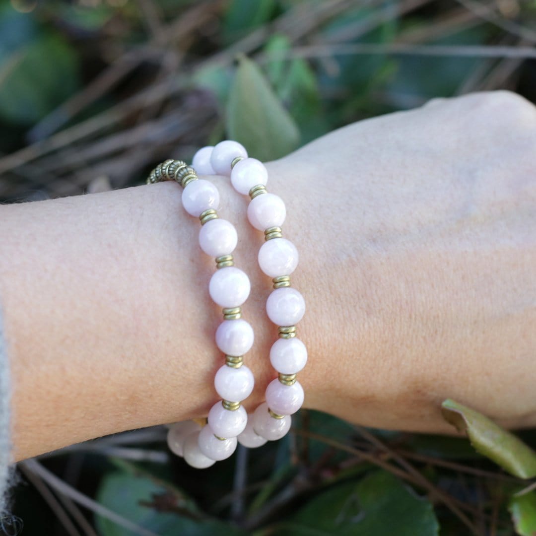 Kunzite Wrist Mala Bracelet