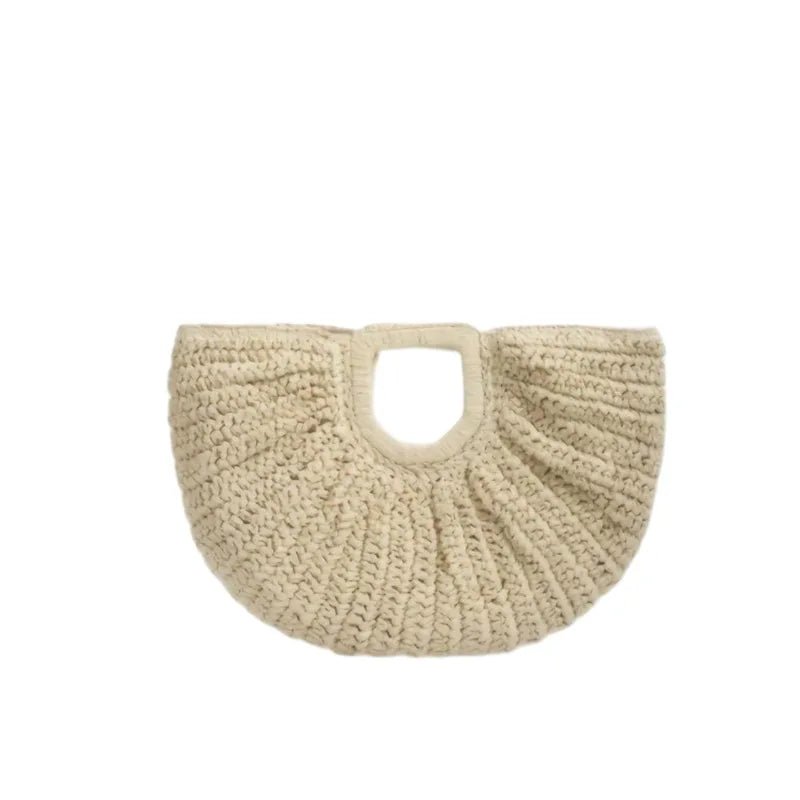 Brand Exquisite Double - sided Shell Handbag | Luxury Handmade Large Capacity Shell Crossbody Clutch Bag (Wooden Handle & Tote) - Ever Trendy Essentials