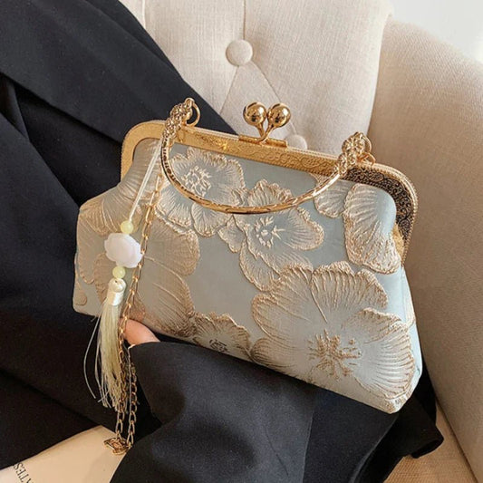 Chinese Embroidered Evening Clutch Bag - Ever Trendy Essentials
