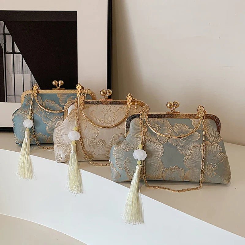 Chinese Embroidered Evening Clutch Bag - Ever Trendy Essentials